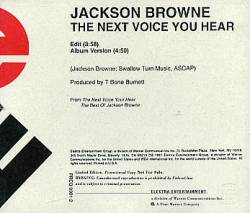 Jackson Browne : The Next Voice You Hear